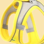 Yellow mesh cat harness